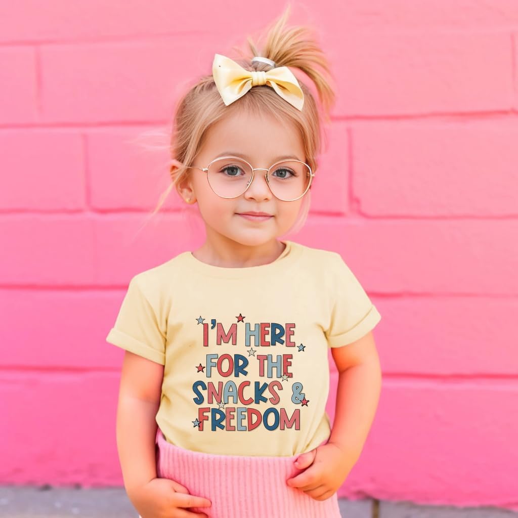 Boys 4th of July Shirt American Flag T-Shirts for Kids Toddler Patriotic Tee Tops Girls Independence Day Outfit 1-7 Years - Image 3