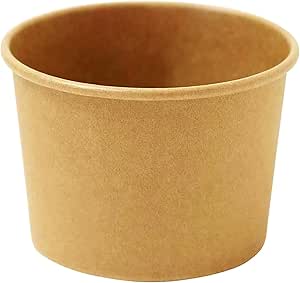 Amazon｜ストリックスデザイン フードカップ 未晒し 50個 ブラウン 105ml 使い捨て容器 内側ラミネート加工 カフェ アウトドア イベント 業務用 デザート SD-101｜使い捨てドリンクカップ オンライン通販