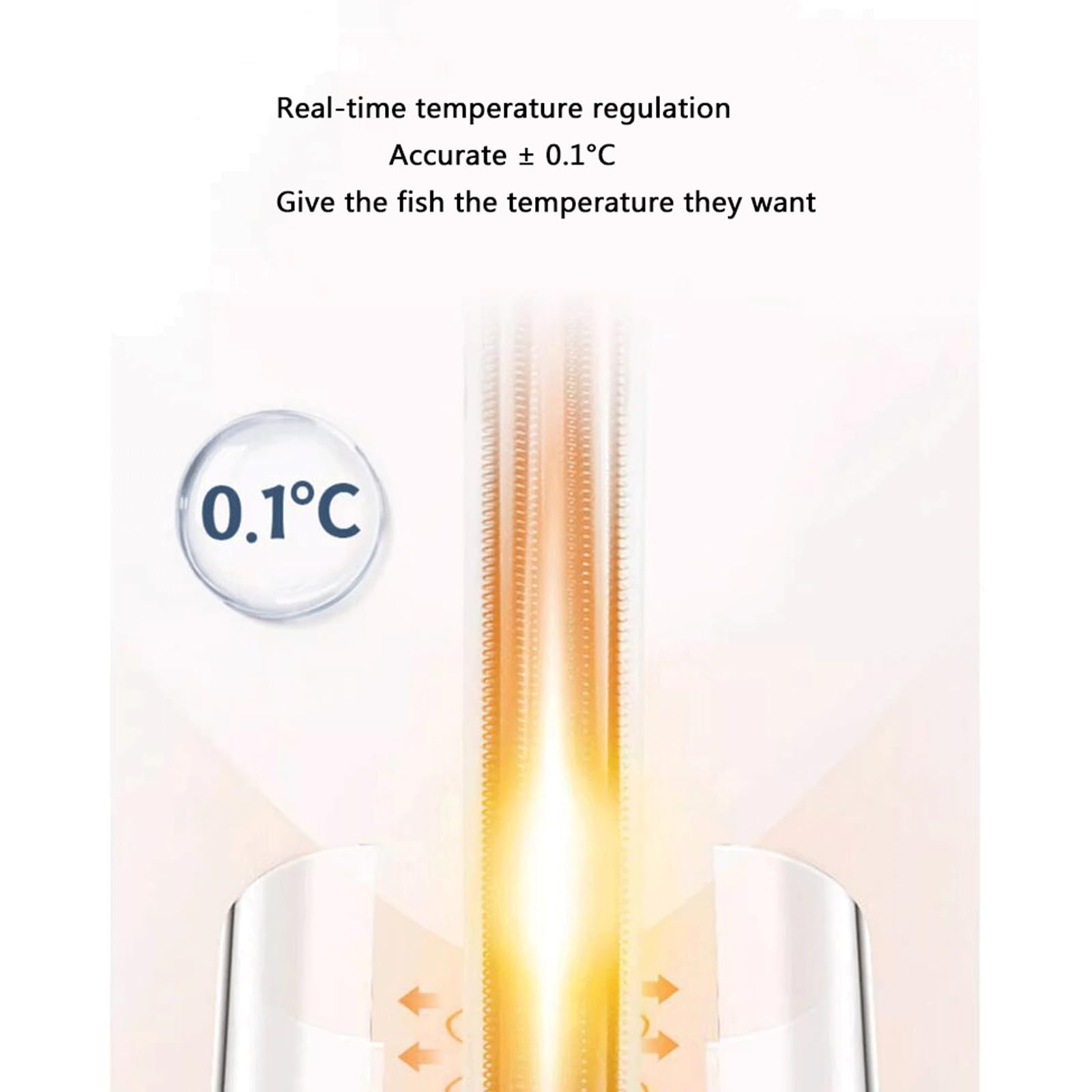 Riscaldatore Automatico a Prova di Esplosione con Inverter Intelligente ad Alta Potenza per Acquario Riscaldatore Automatico a Temperatura costante, 1500 W (1000 W)