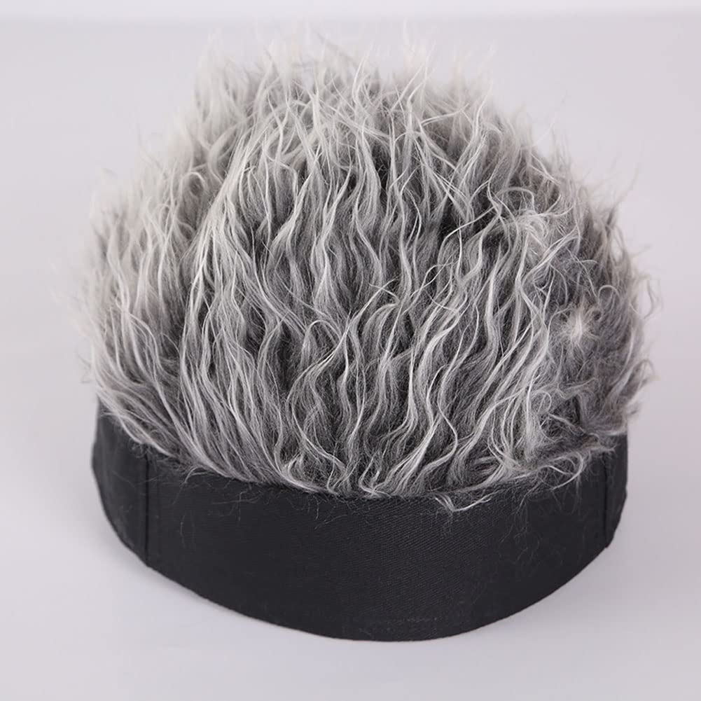Nowość włosy daszki czapka japońskie anime hip-hop czapka beanie ze sztucznymi włosami unisex retro peruka kapelusze cosplay kostium kapelusz