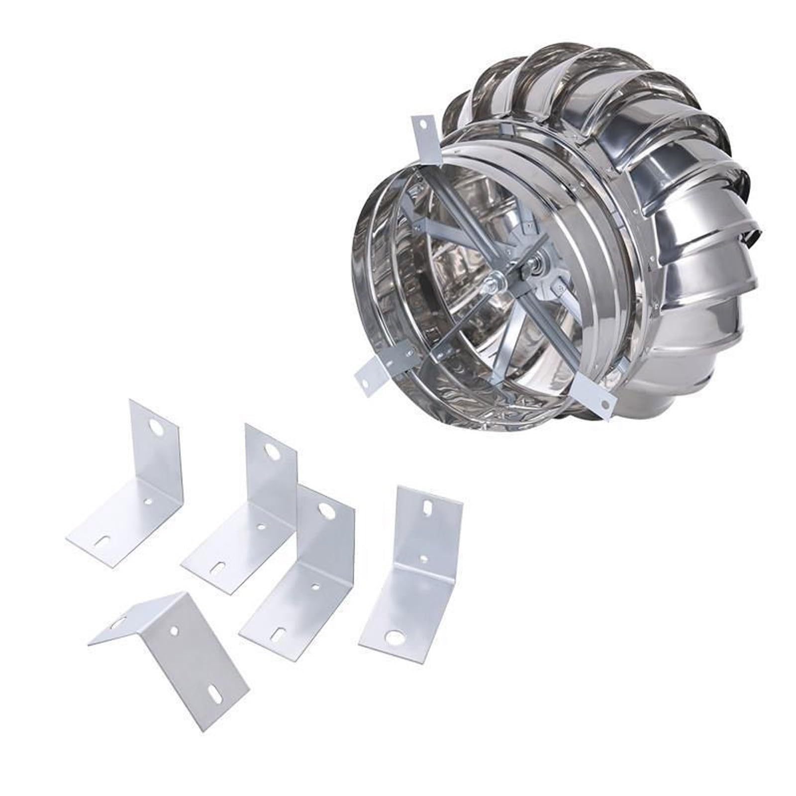Tapa de ventilación de techo con extractor eólico resistente a la lluvia 8