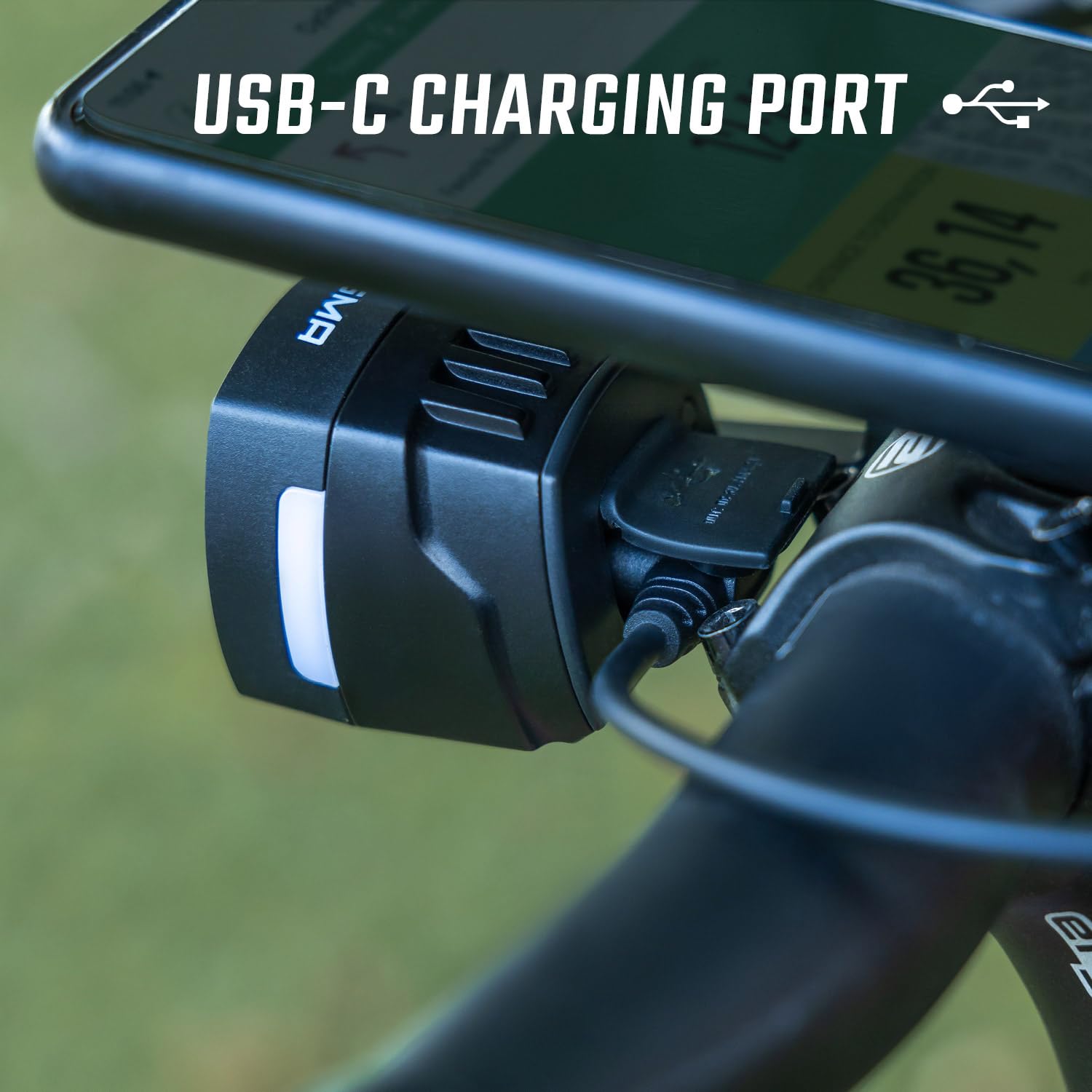 SIGMA EOX FL 150 | StVZO zugelassene Beleuchtung für E-Bikes | E-Bike Frontleuchte mit 150 LUX | USB-C Ladeanschluss | Tagfahrmodus & Lichtsensor