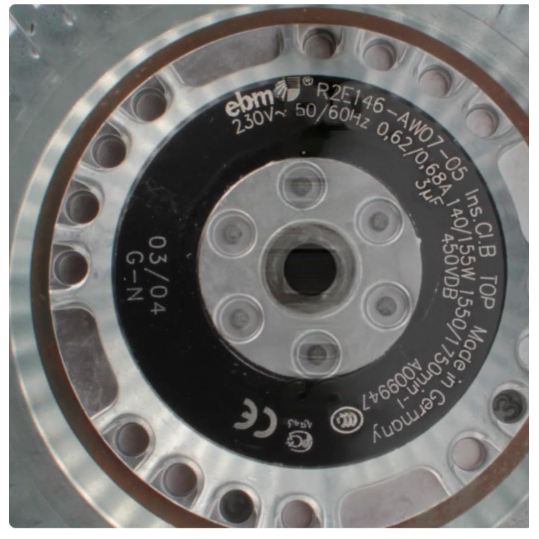 FCARUMIQP R2E146-AW07-05 230V 0.62/0.68A 140/155W 1550/1750RPM Cooling Fan 146mm