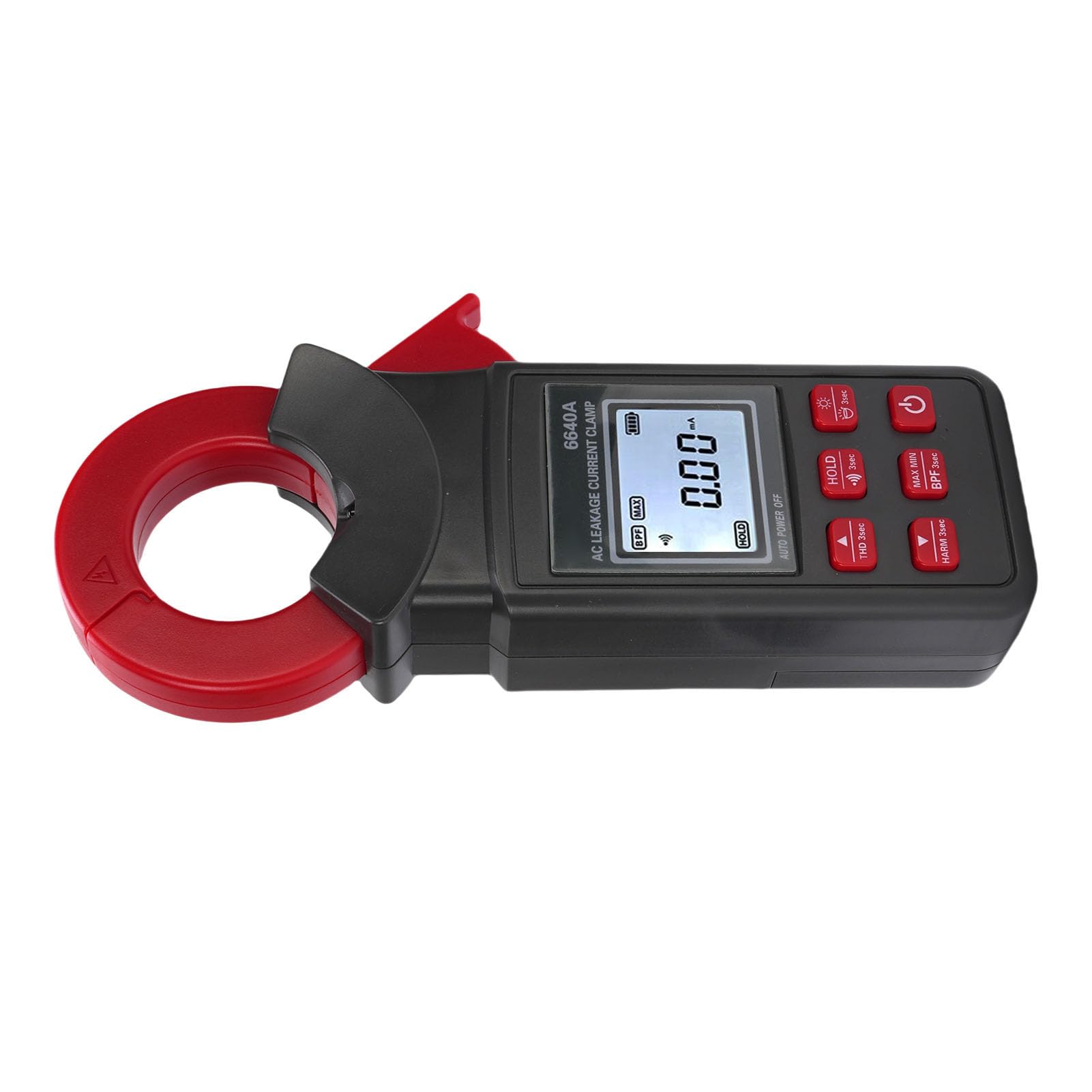 Medidor de Abrazadera de Corriente de Fuga de CA 6640A Detección Armónica de Luz de Fondo Versátil