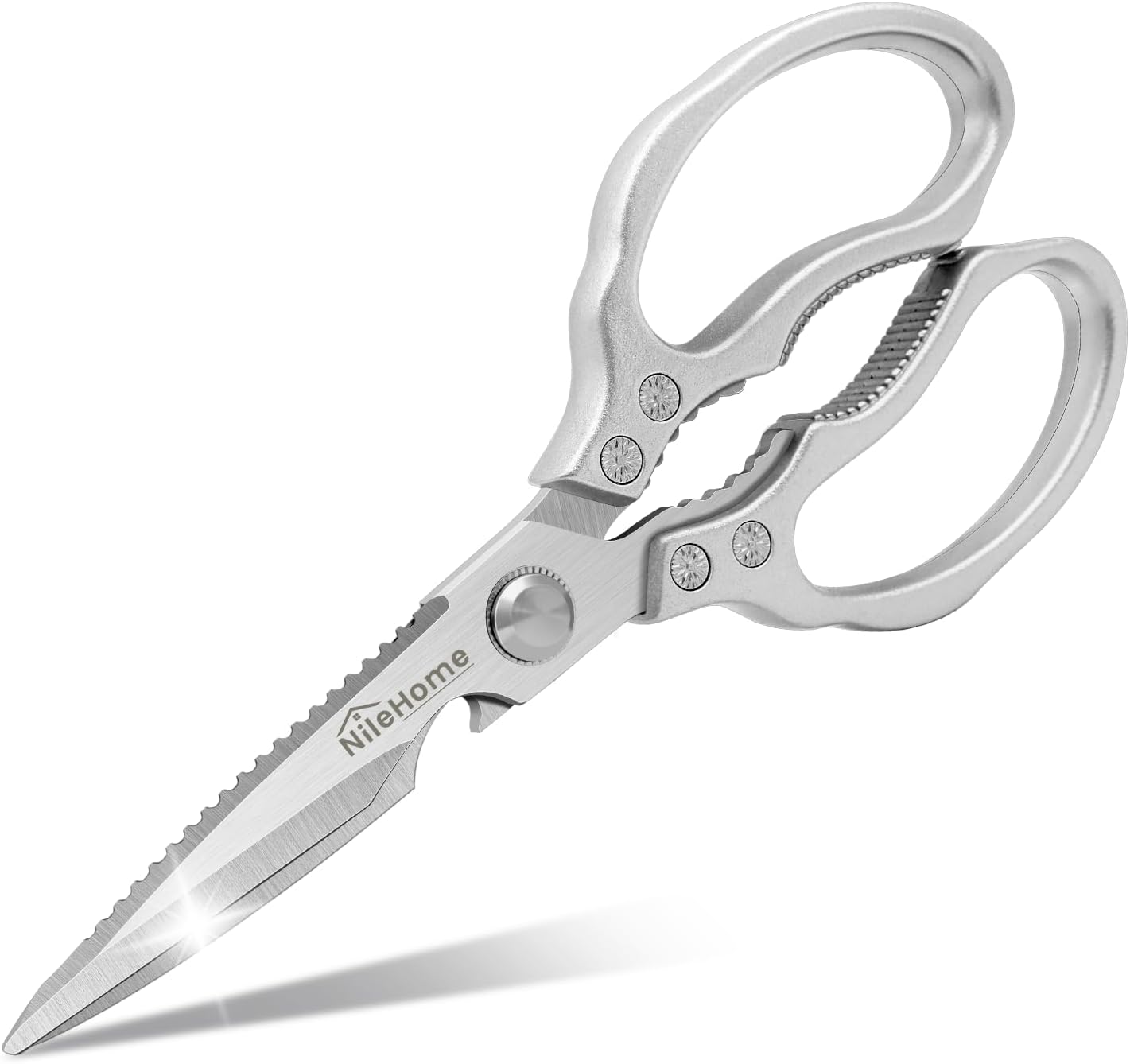 NileHome Kitchen Scissors, Scissors All Purpose, Scissors Heavy Duty for Kitchen Food Scissors, Non-Slip Stainless Steel Sharp Meat Scissors for Kitchen Sheers Cooking Scissors : Home & Kitchen