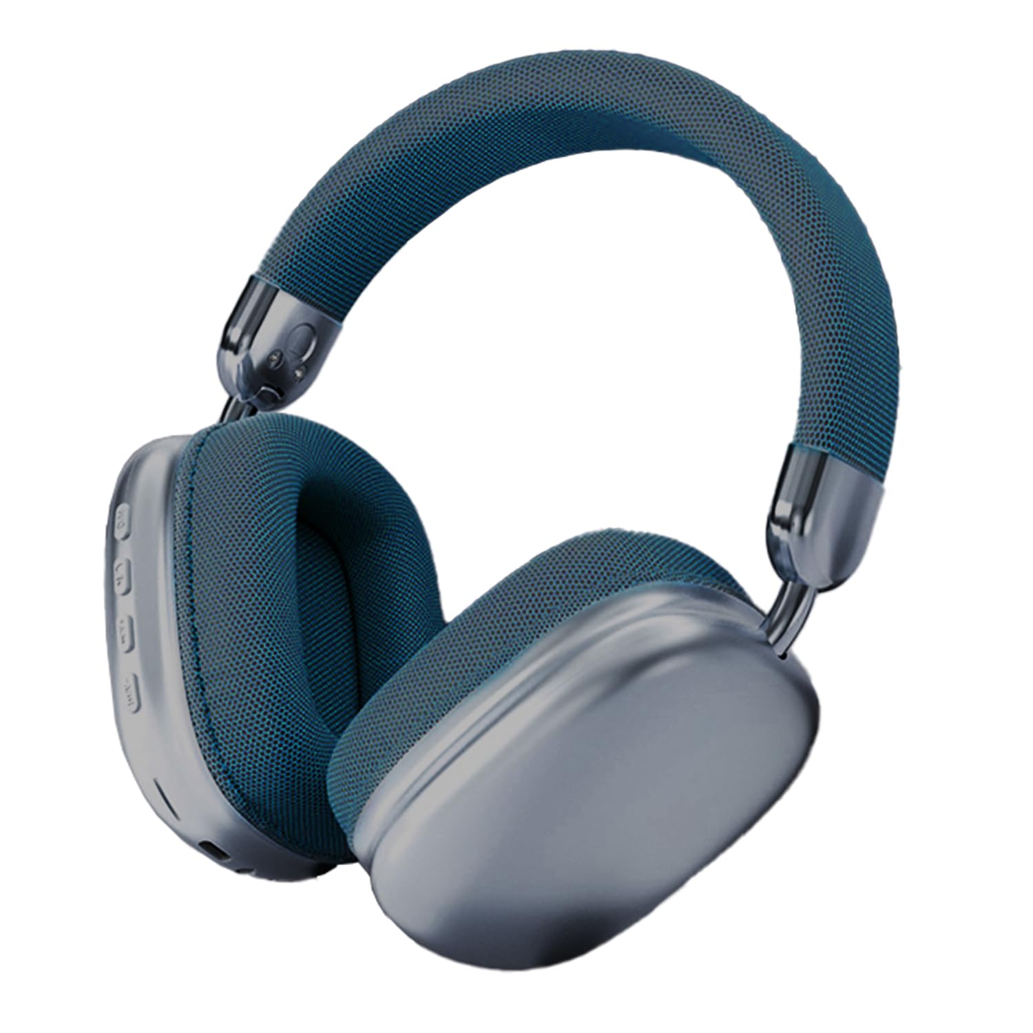 QUEENADAWireless Gaming Headset - Stereo Gaming Headset Compatible with PS4 DockGaming Headset Clear Voice Mic Soft Ear Pads comfortable (Blue)