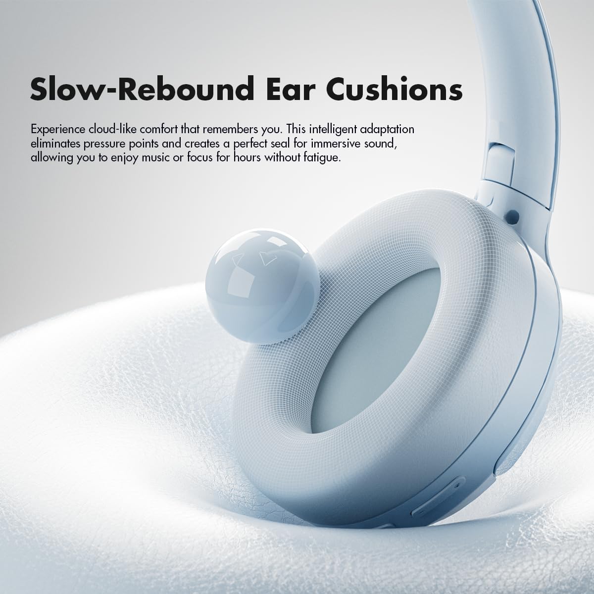 ROSESELSA Cambrian - Auriculares inalámbricos sobre la oreja, cancelación activa de ruido, cable desmontable, latencia ultra baja, duración de la batería de 100 horas, OOTD (noche)