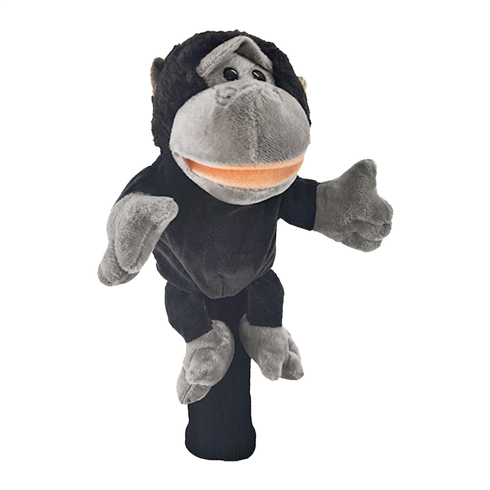Fundas divertidas para palos de golf, fundas para palos de golf, divertidos animales de peluche, cubierta de cabeza, cubierta de diseño de animales, protector de palos suaves, accesorio de golf