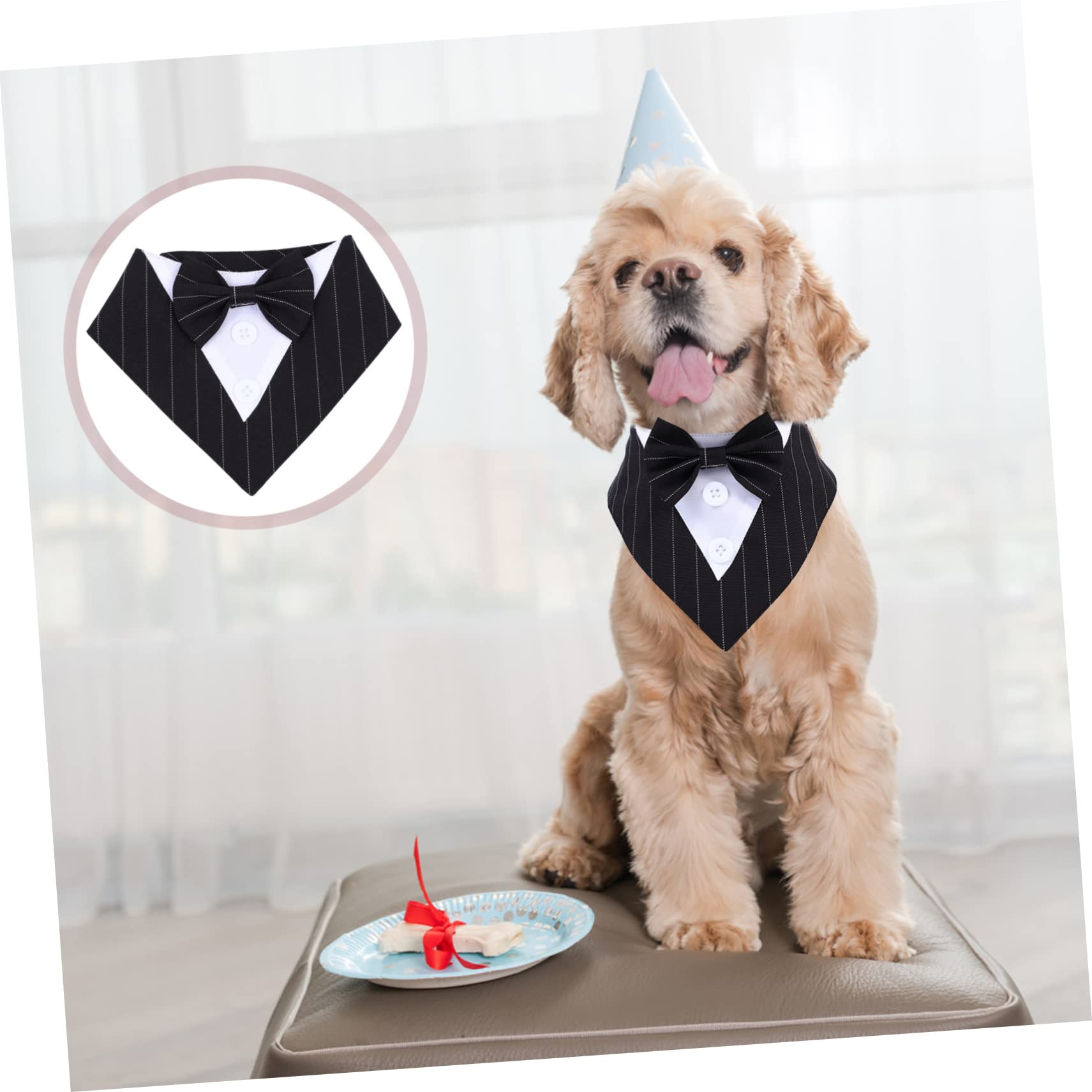 Kisangel 3pièces Bandana pour Chien Serviette De pour Animaux De Compagnie Collier Décoratif Pratique Et Élégant pour Mariage Et Événements Spéciaux