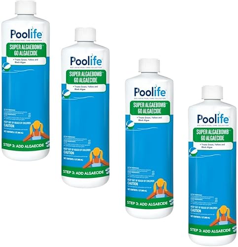 poolife Super Algae Bomb 60 (1 qt) (paquete de 4)