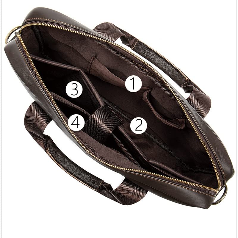 Bolso de cuero para laptop y oficina miniatura 5
