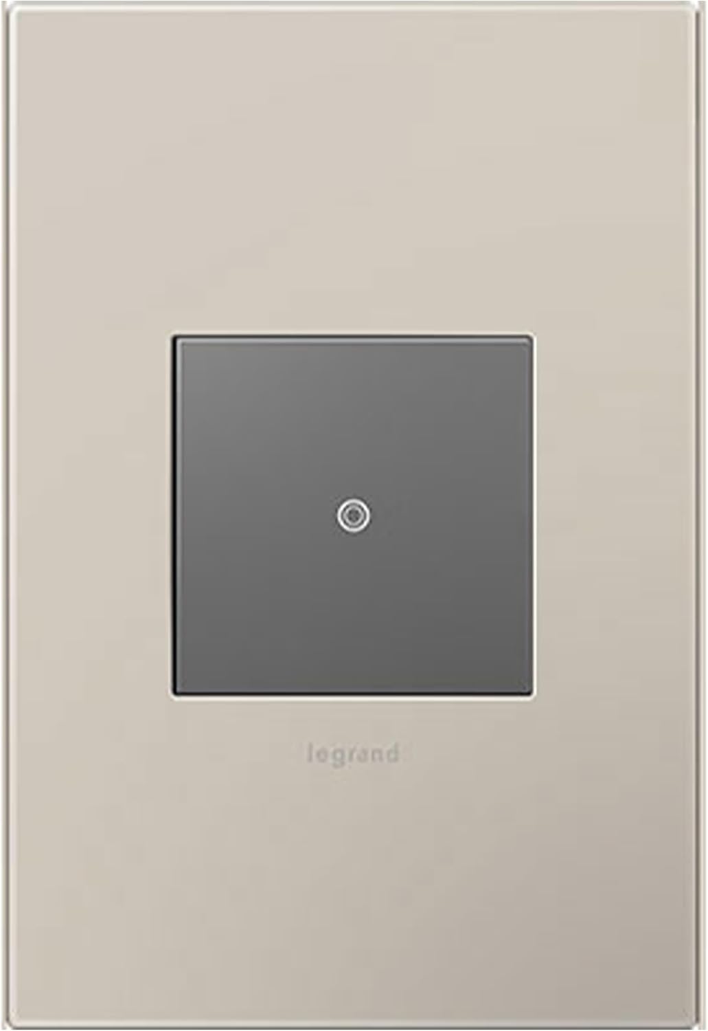 Legrand adorne Greige, 1-Gang Wall Plate, AWP1G2GG4 (4 Pack)