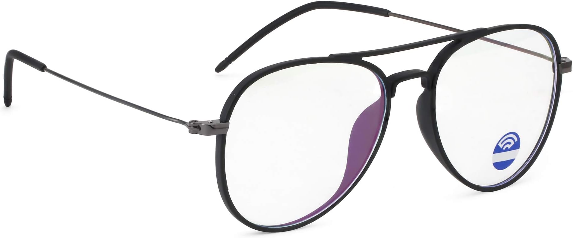 Unisex Aviator Blue Ray Cut Ultralight Spectacle Frames - Fragile