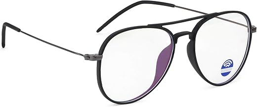 ROYAL SON Unisex Aviator Blue Ray Cut Ultralight Spectacle Frames – Fragile