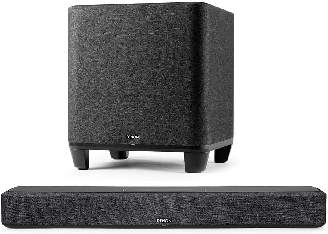 Denon Home Sound Bar 550 with Dolby Atmos and HEOS Built-in and Denon Home Wireless 8" Subwoofer with HEOS - Thumbnail 3