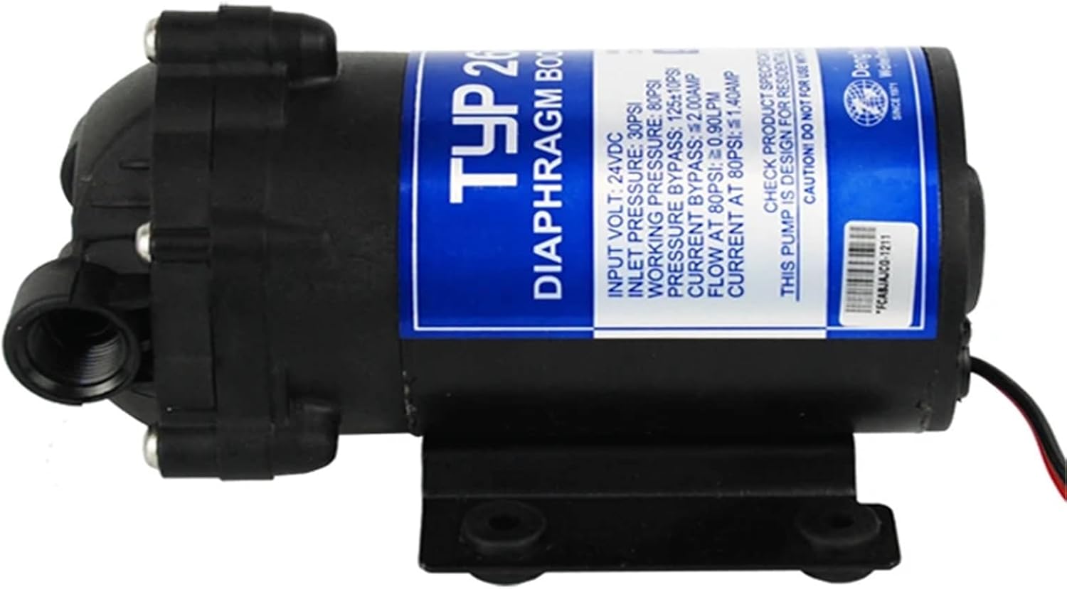 1PCS 100gpd Water Filter RO Booster Pump 2600NH for Increase Reverse Osmosis System Pressure(Without Fittings)