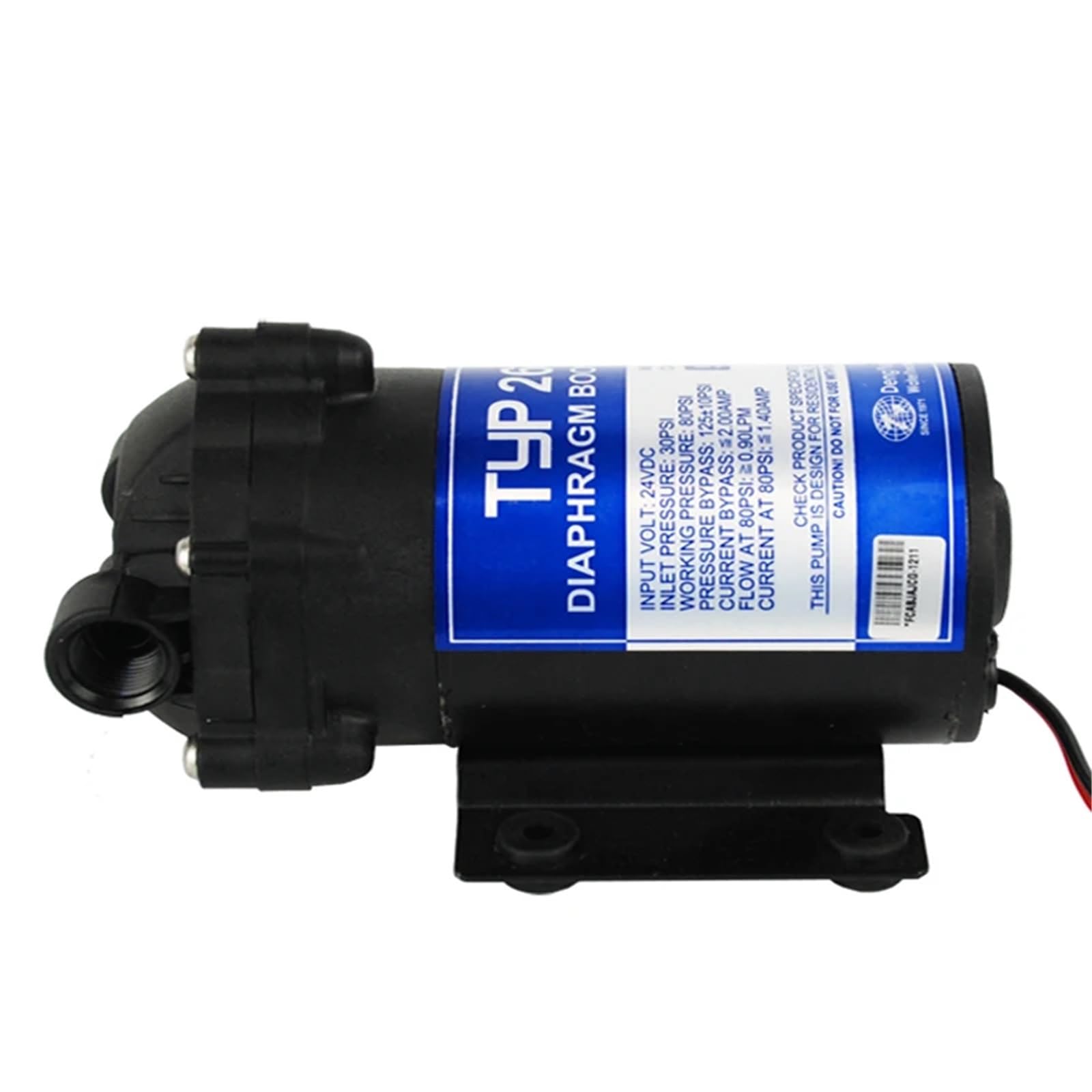 1 Uds 100gpd filtro de agua bomba de refuerzo RO 2600NH for aumentar la presión del de ósmosis inversa(Without Fittings)