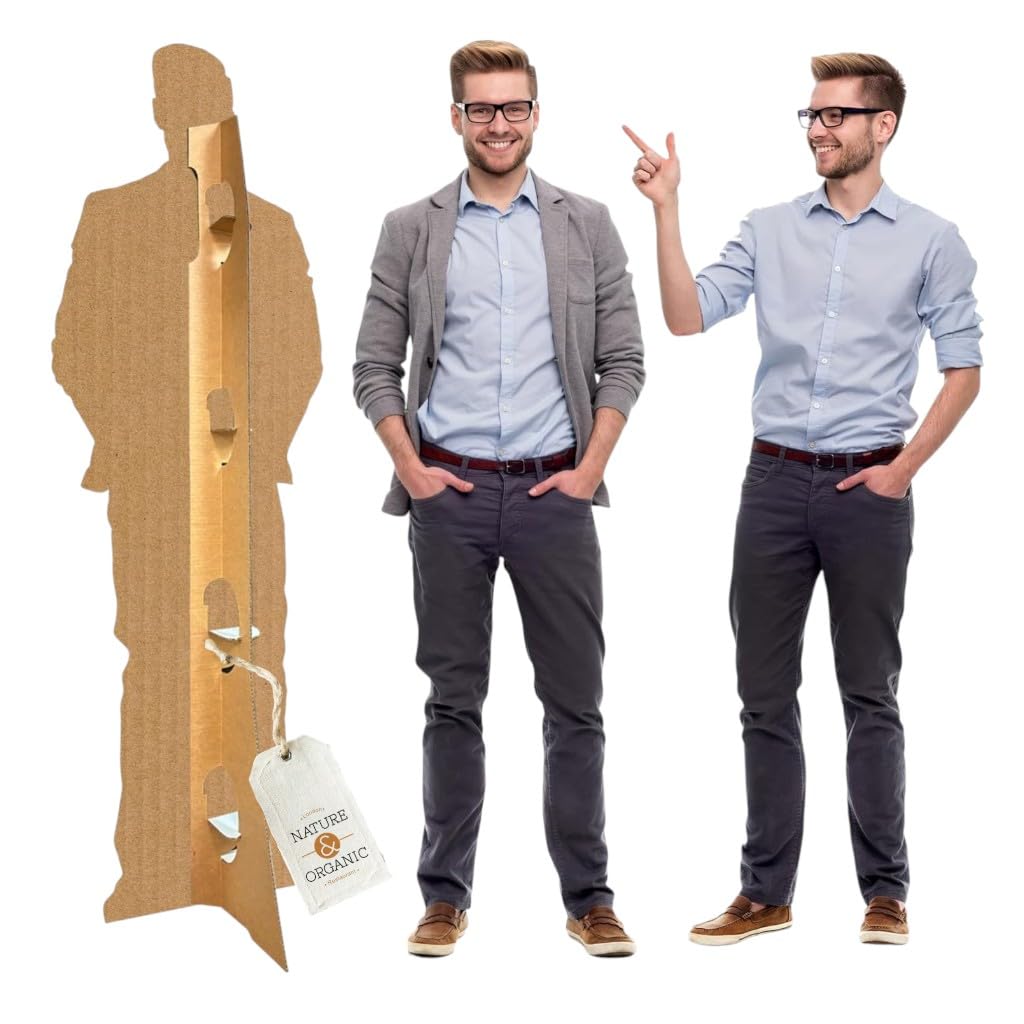 Pappaufsteller Lebensgroß Personalisierter Pappaufsteller aus Karton – mit eigenem Bild – Geschenkidee für Geburtstag, Party, Kinder und Erwachsene
