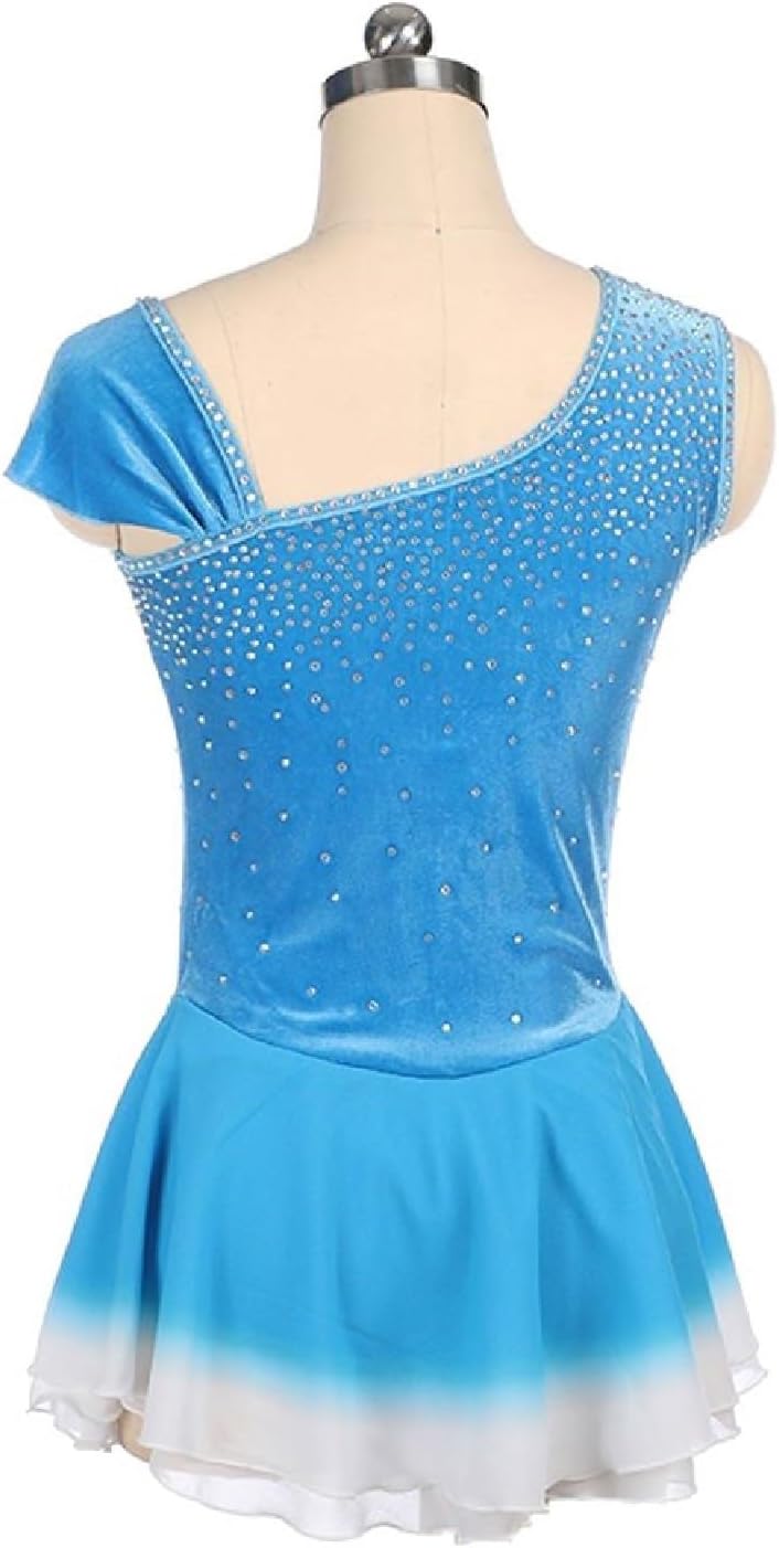 Girls' Figure Skating Clothing Handmade Ice Roller Skating Dress for Stage Performance