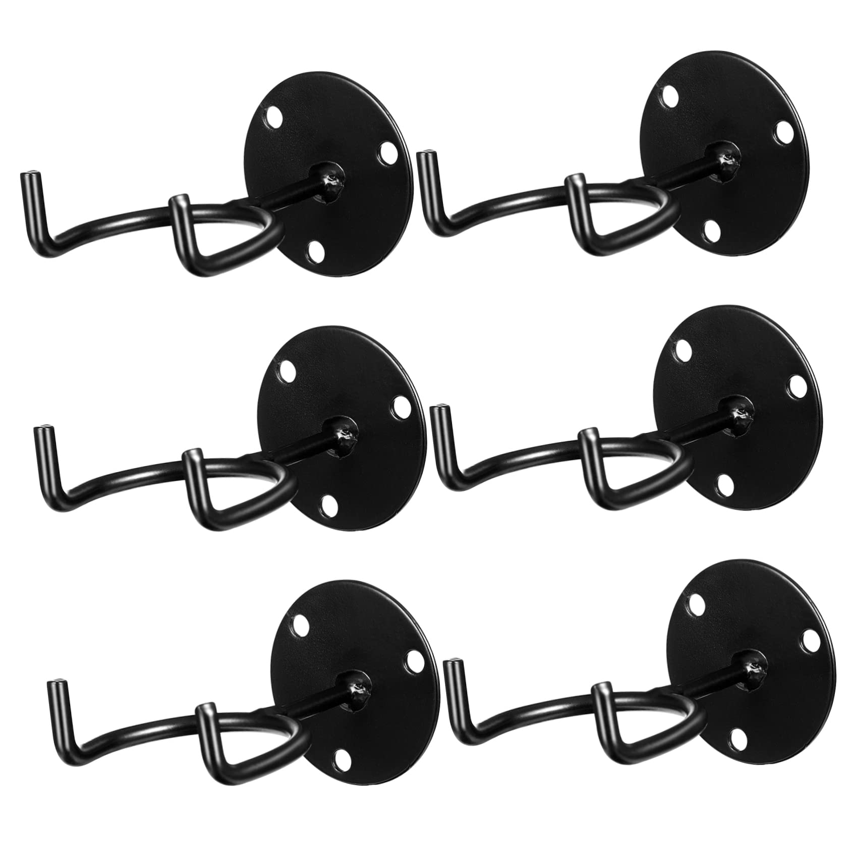 ifundom 6Pcs Wall Mounted Baseball Bat Holders Sturdy Display Racks for Bats and Balls Multipurpose Hangers for Sports Fans Space Saving Organization