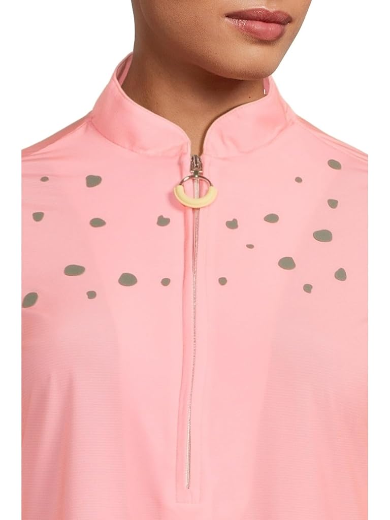Pink Jamie Sadock Raindrops Print Long Sleeve Sunsense Top