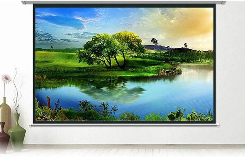 3D Wall Mounted Projection Screen Canvas LED Projector High Brightness 120 Inch-60inch for Home Theater