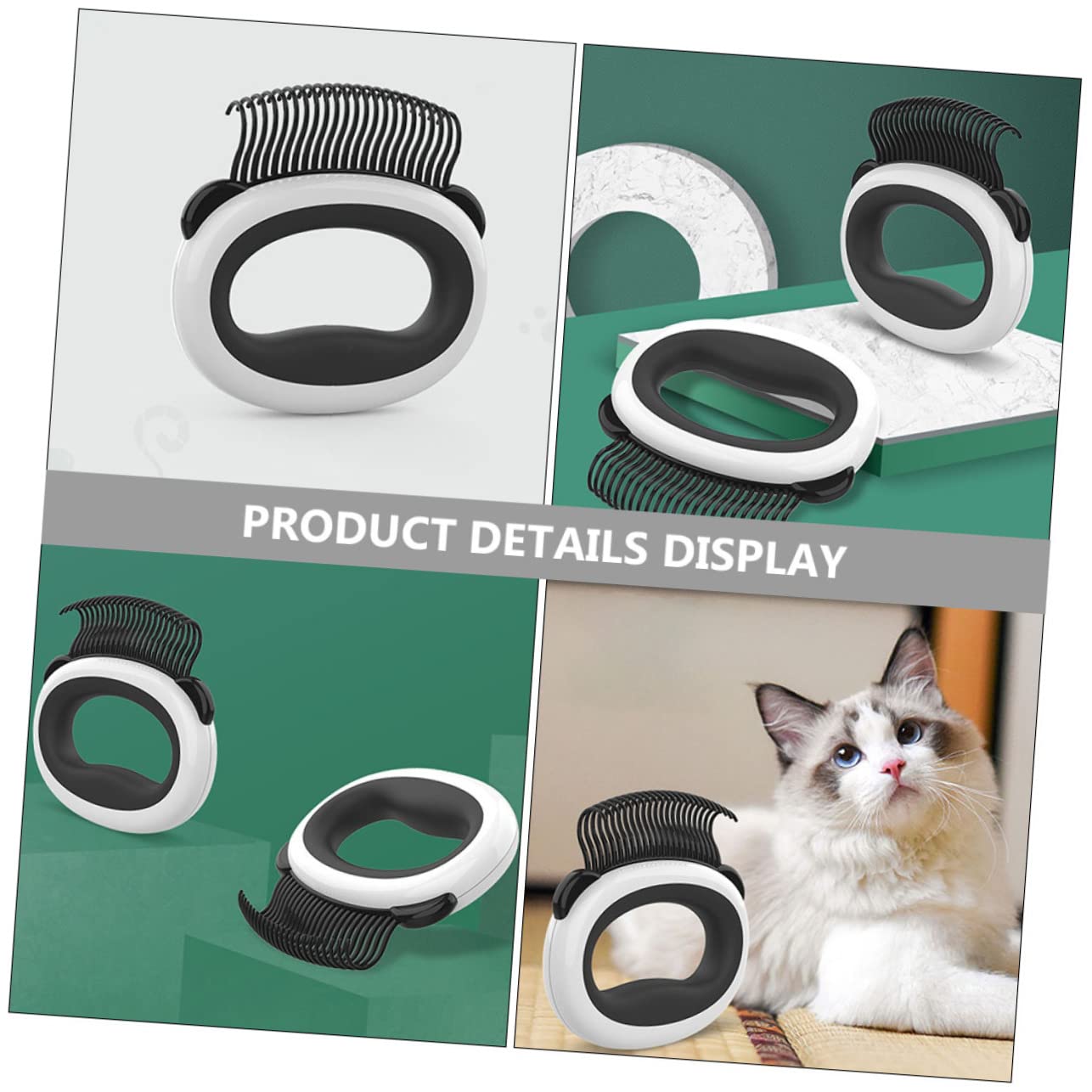 Yardwe 5stücke Katzenbürste Für Sanfte Pflege Ergonomischer Entfilzungskamm Zur Entfernung Von Unterwolle Und Losem Fell Für Langhaar Und Kurzhaarkatzen Leicht Zu Reinigen
