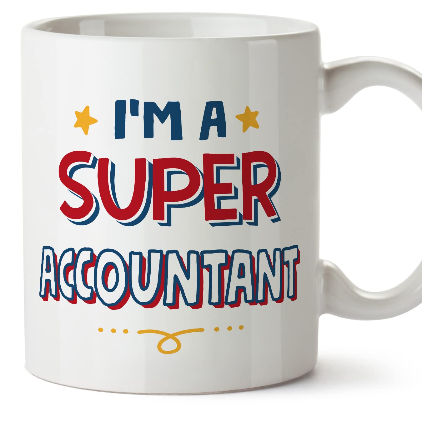 MUGFFINS Accountant Mug - in English - I'm Super - Funny Gift for Colleagues - Ceramic 11oz Mug โ image 1
