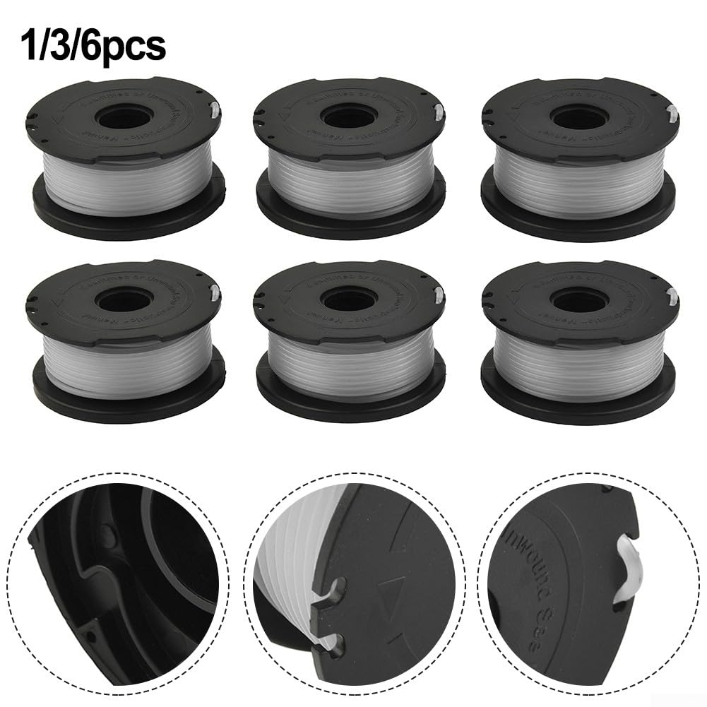 Fil Debroussailleuse 3mm Renforce Bobines Fil Nylon Pour Débroussailleuse Ryobi - 3 Bobines + 1 Capuchon - 1,6mm X 8,3m Bobine Rechange RLT4027 RLT4125