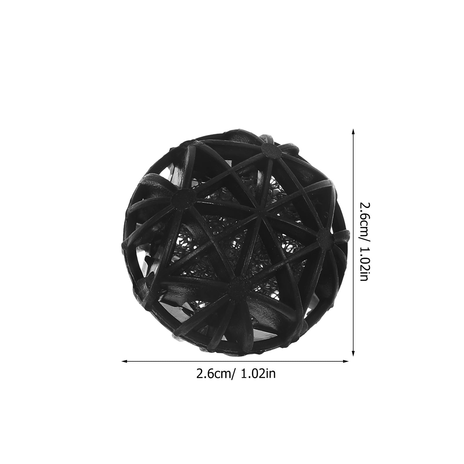 ibasenice 200 Sfere biologiche in plastica per Acquario: 2,5 cm (1 Pollice) per la filtrazione Biologica, Ideali per acquari, laghetti per Koi e filtri a Cartuccia.