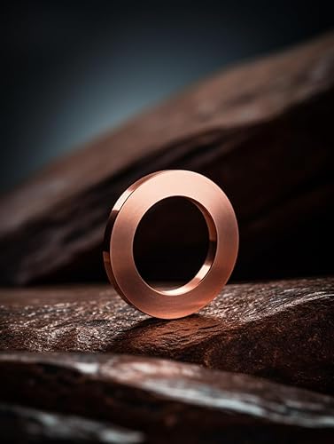 Miniatura 6 de Anillo de sellado de cobre para arandela plana M16, 0.630 in ID 0.866 in OD 0.059 in de grosor, junta de sellado métrico, 30 piezas