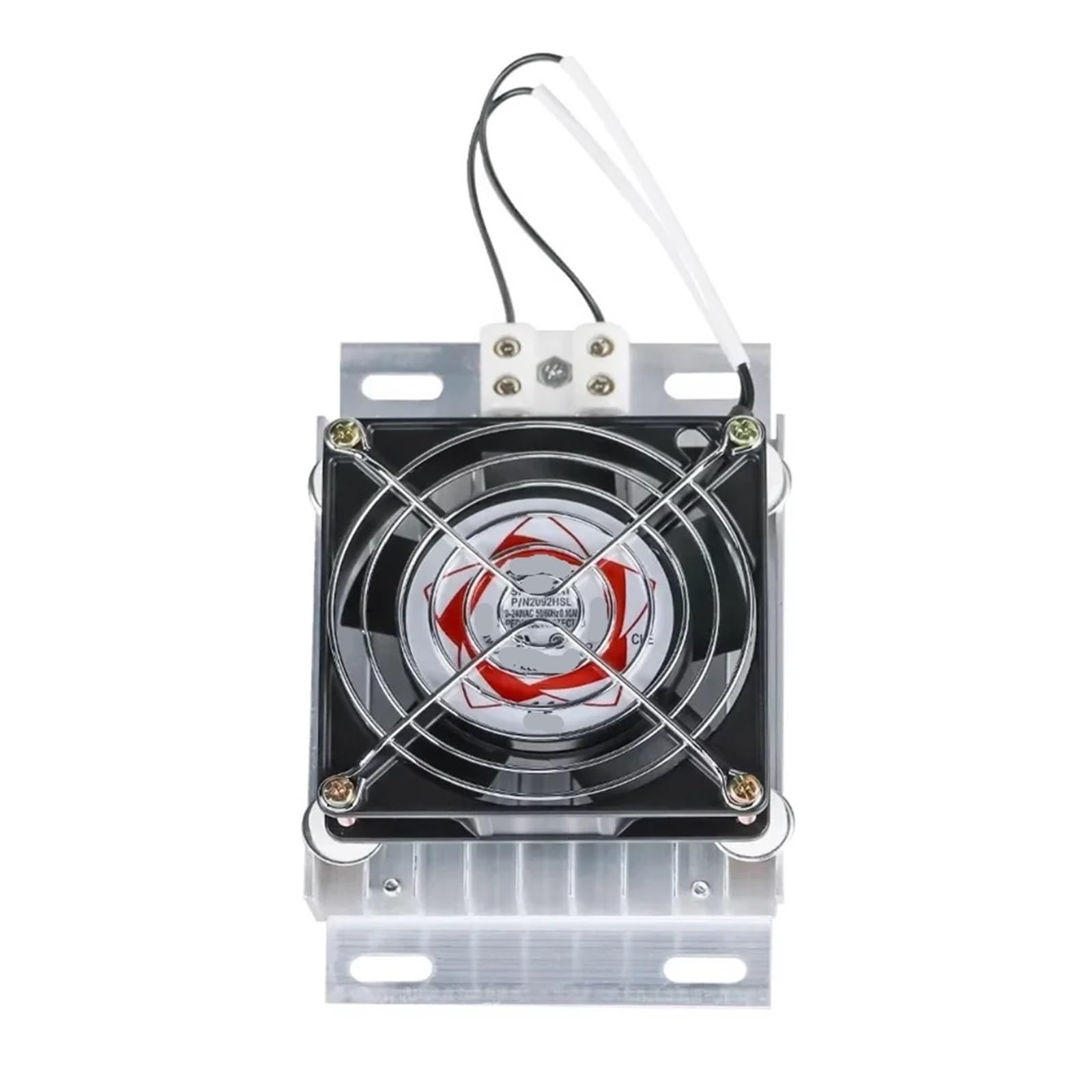 Grzejnik ze stopu aluminium 220 V z wentylatorem płyta grzewcza PTC zapobiega oblodzeniu szafki zewnętrznej i osuszaniu (50 W)