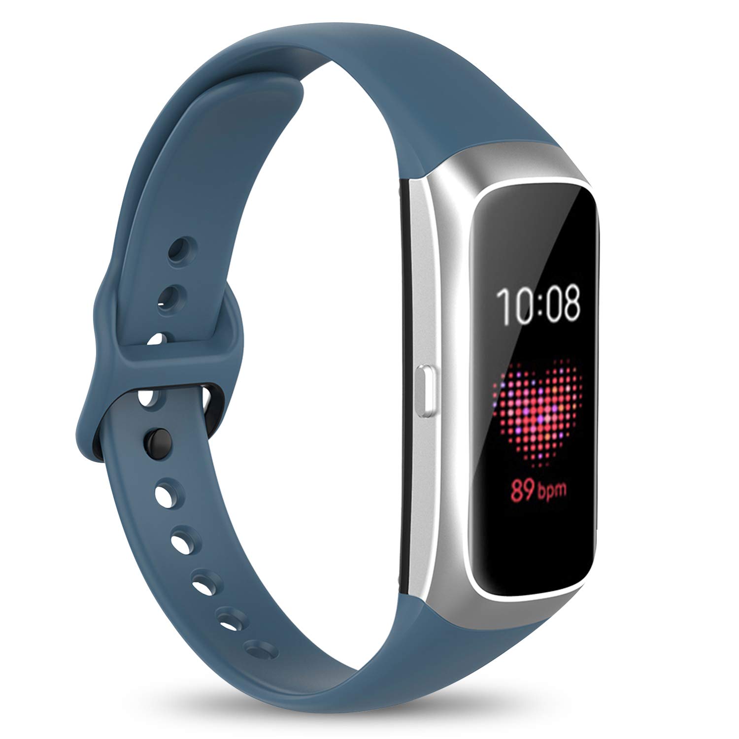 Watbro Compatible with Samsung Galaxy Fit SM-R370 Bands Adjustable Soft Silicone Replacement Band Straps Wristbands Bracelet Fit Samsung