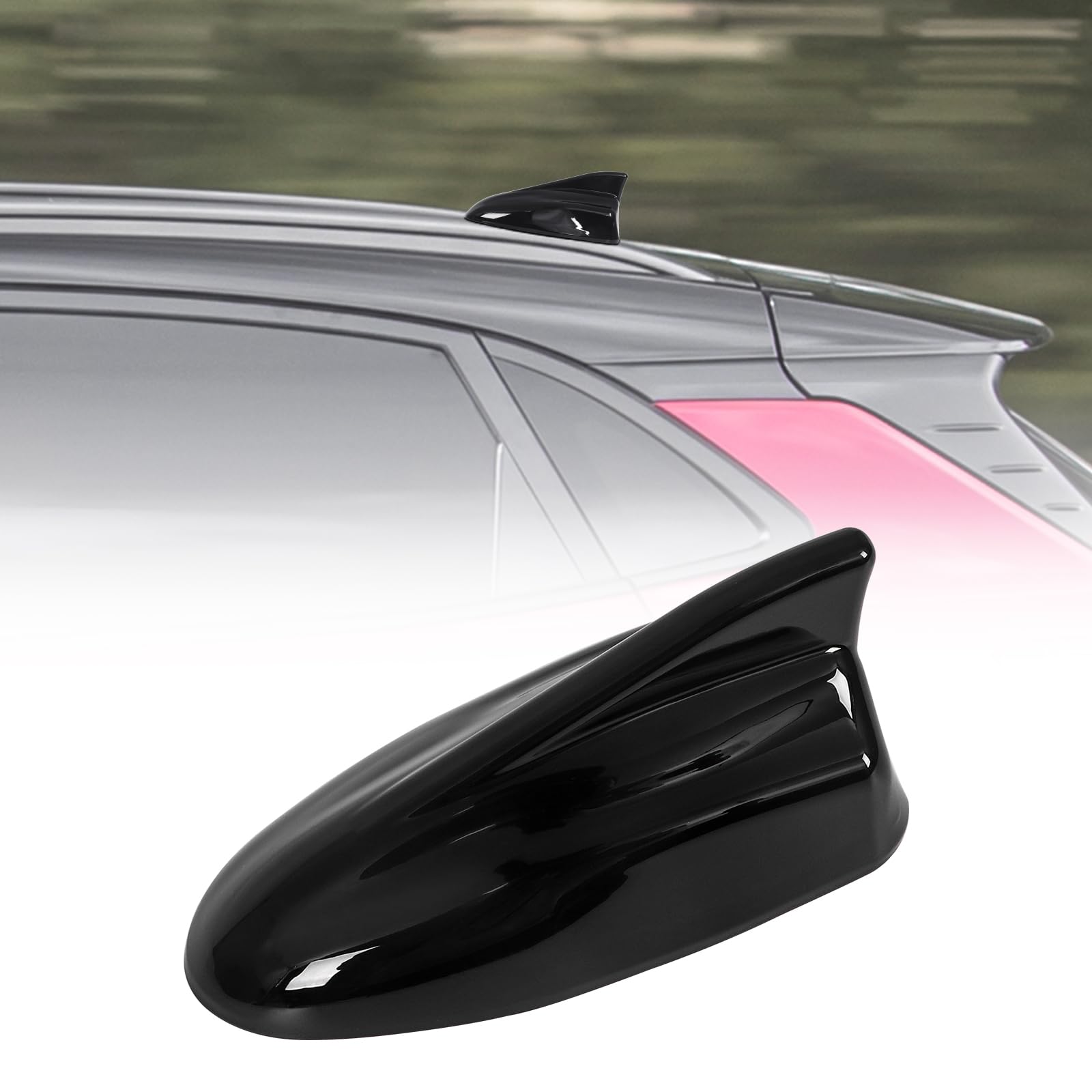 Shark Fin Antenna Cover,Car Roof Antenna Caps Compatible with Hyundai Kona 2018 2019 2020 2021 2022 2023,for Kia Sorento 2019-2020,96210-J9300,Antenna Topper Cover with Chip,Glossy Black