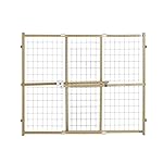 Toddleroo by North States - Quick-Fit Extra-Wide Wire Mesh Wooden Baby Gate: Pressure Mounted Baby Gate for Doorways - Adjustable 29.5 to 50 Inches Wide - 31 Inches Tall