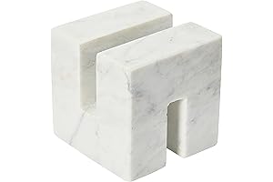 Creative Co-Op Marble White Cookbook Stand Decor