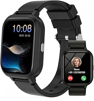 Teens Kids Smart Watch, 1.8 IP68 Boys Girls Fitness Tracker, Standalone&APP Dual Use, Bluetooth Call, DIY Sports Modes, Heart Rate&Sleep Monitor, 13 Alarms, Weather, Smart Reminder, Games, Kids Gift