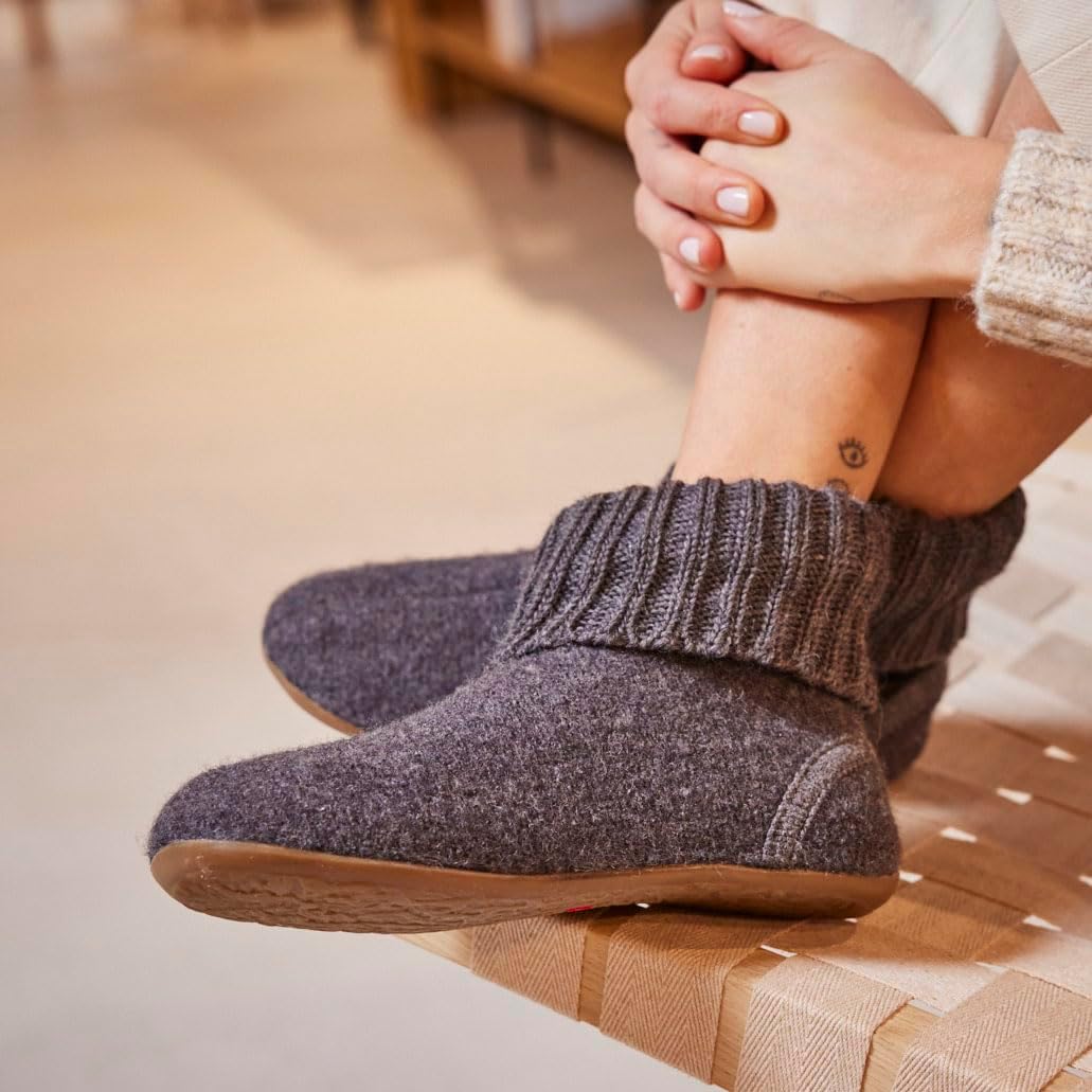 HAFLINGER Boy's High Hi-Top Slippers