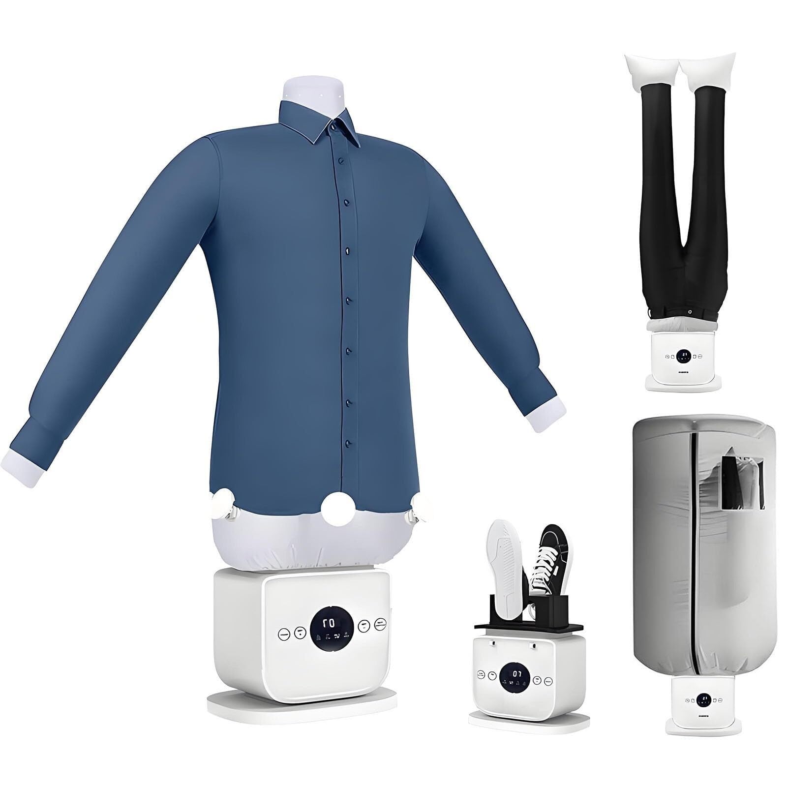 Automatic Ironing Machine, Foldable Steam Iron, 109 Pores Inflatable Shirt for Any Fabric Type Clothing & Shoes