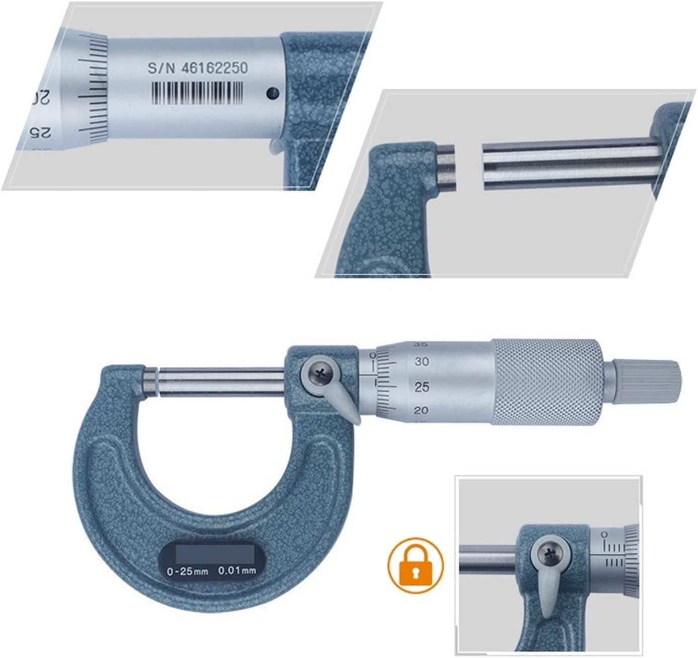 マイクロメーター マイクロメーター0.01/0.001mm外側マイクロメーターゲージ103-137 129 138直径マイクロメータ マイクロメーター  マイクロメーター0.01/0.001mm外側マイクロメーターゲージ103-137 129 138直径マイクロメータ 0.00001mm(0.01μm) 単位 | 新潟精機 測定 ...