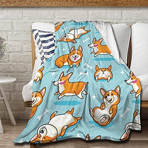 zoke Just A Girl Who Loves Axolotl Flannel Blanket, Throw Soft Warm Fluffy Plush, Lightweight Microfiber for Bed Couch Chair Living Room 50x40 Inch for Kid (lsj-01234)