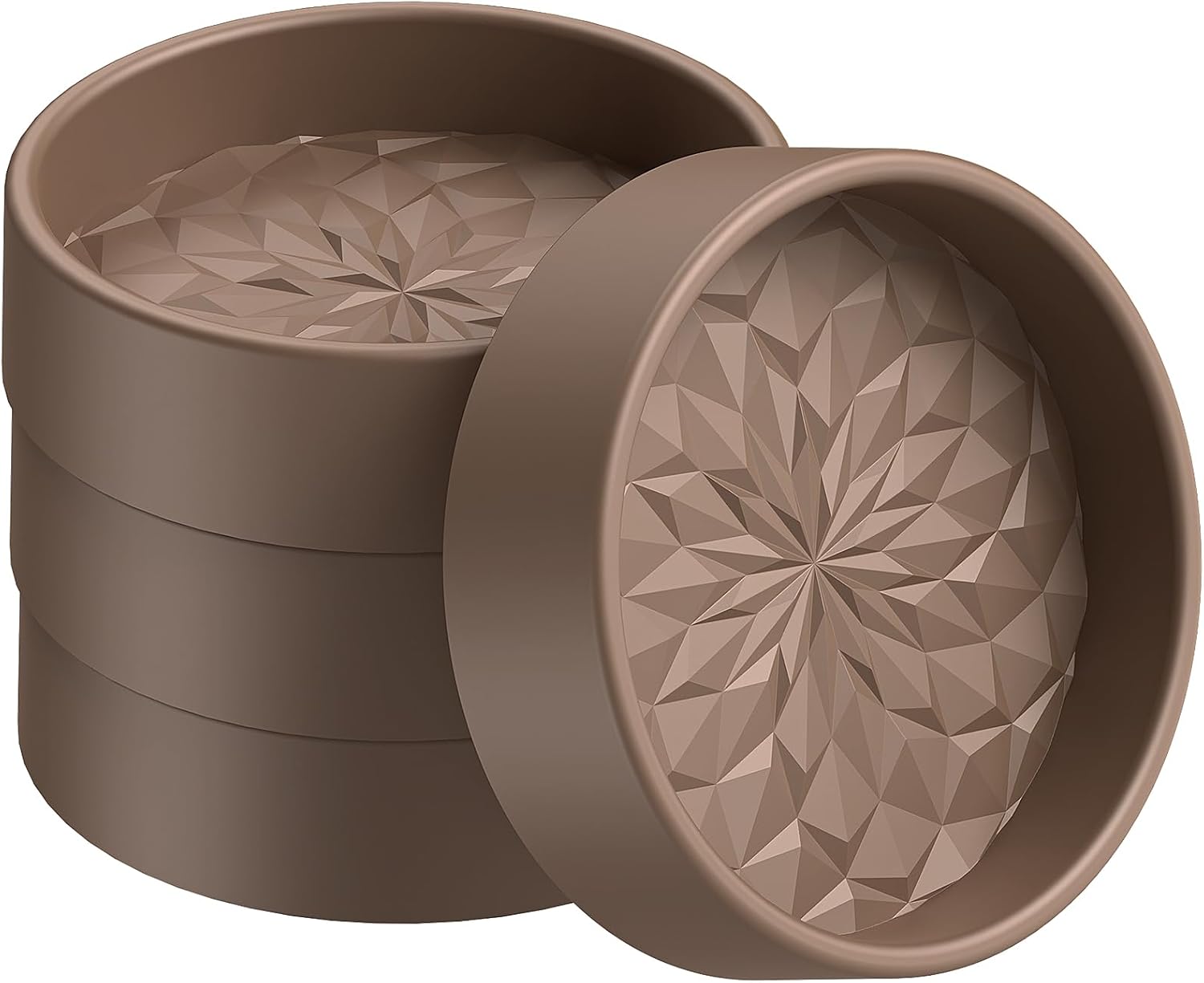 ME.FAN Furniture Pads for Hardwood Floors, 4 Pcs 2'' Silicone Caster Cups