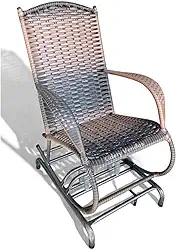 adeira de Balanço para Área Externa em - Conforto e Estilo para Ambientes Externos como Varanda, Quintal e Jardim(Marrom Escuro)