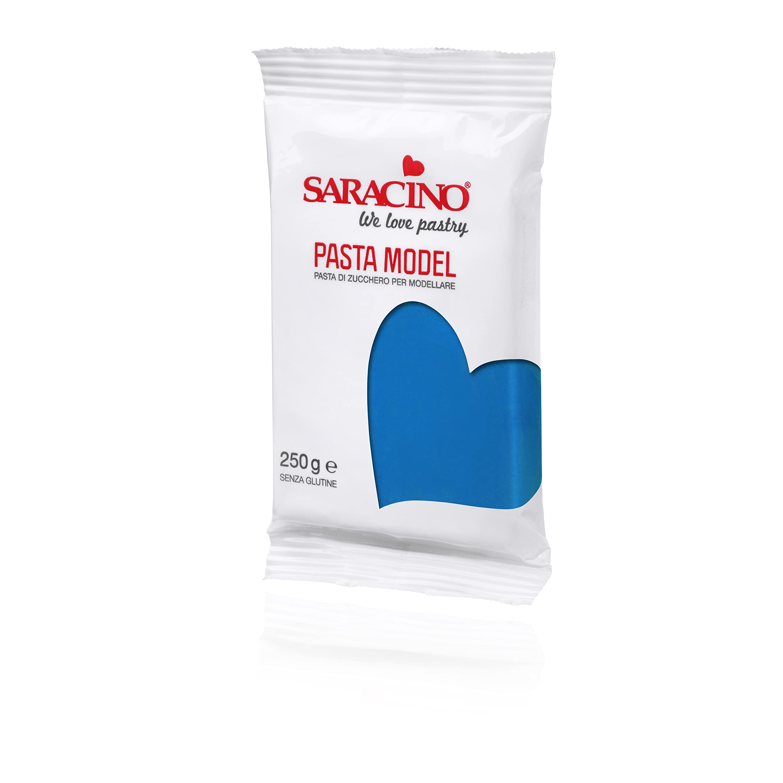 Saracino Sugar Paste Model Blue Modelling Paste 250 g Gluten Free Made in Italy