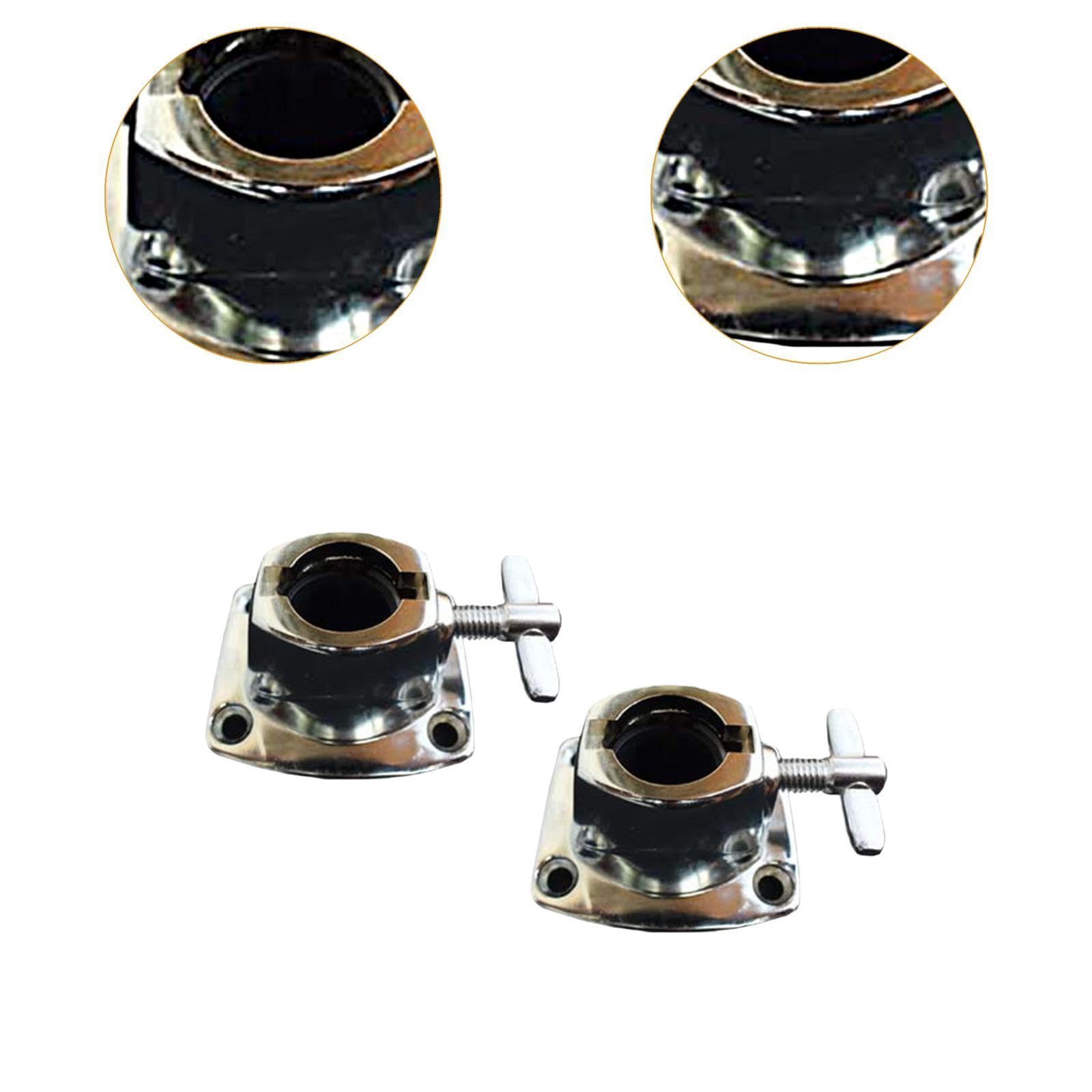 Baoblaze 2Pcs Tom Becken Halter Klemme Trommel Tom Halterung Halter Klemme Professionelle Trommel Zubehör