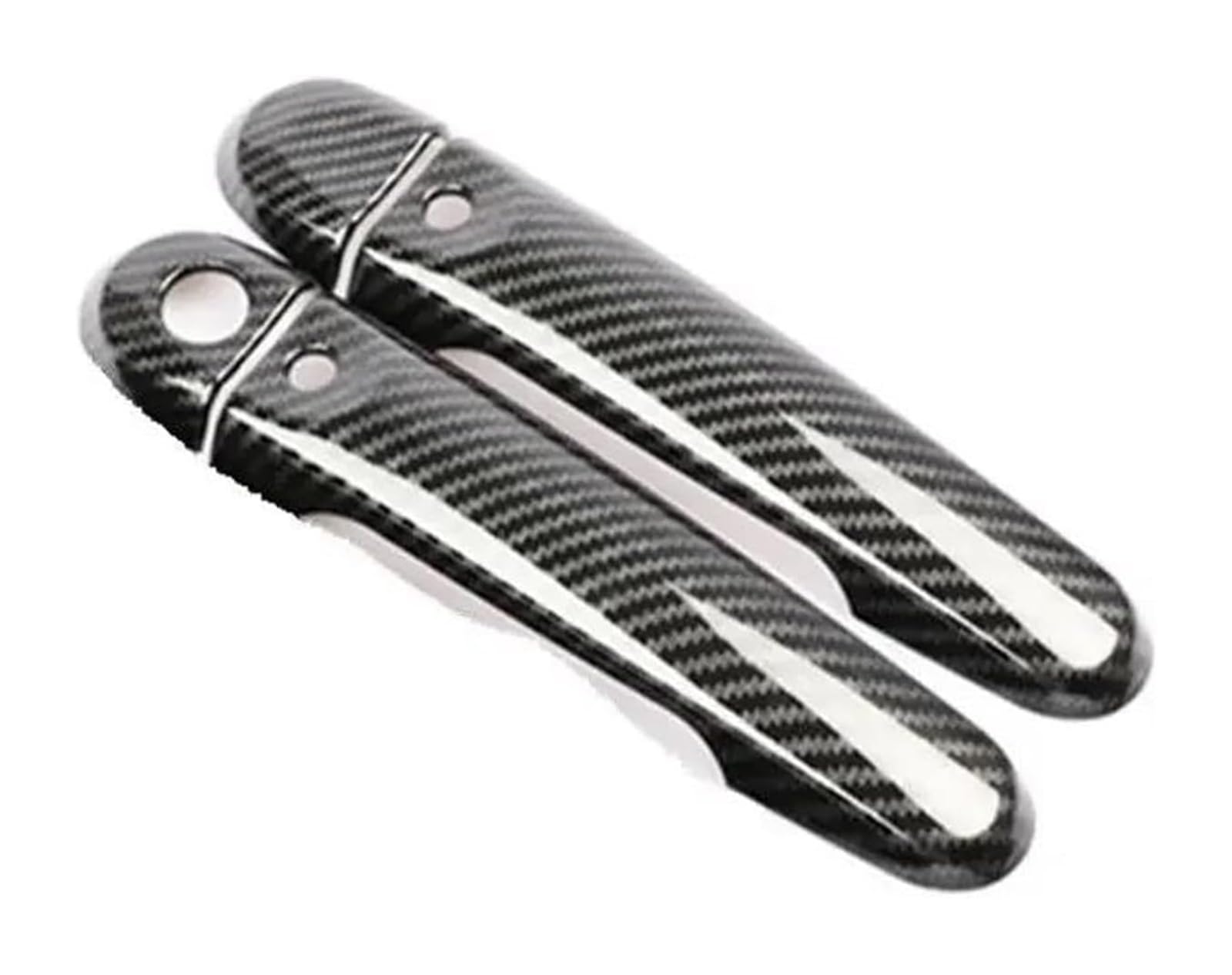 Hckclmbmzw Style3 For Infiniti For Esq 2010-2019 Chrome Carbon Fiber Door Handle Covers Accessories Stickers Car Styling Decal Door Handle Cover(Style3)
