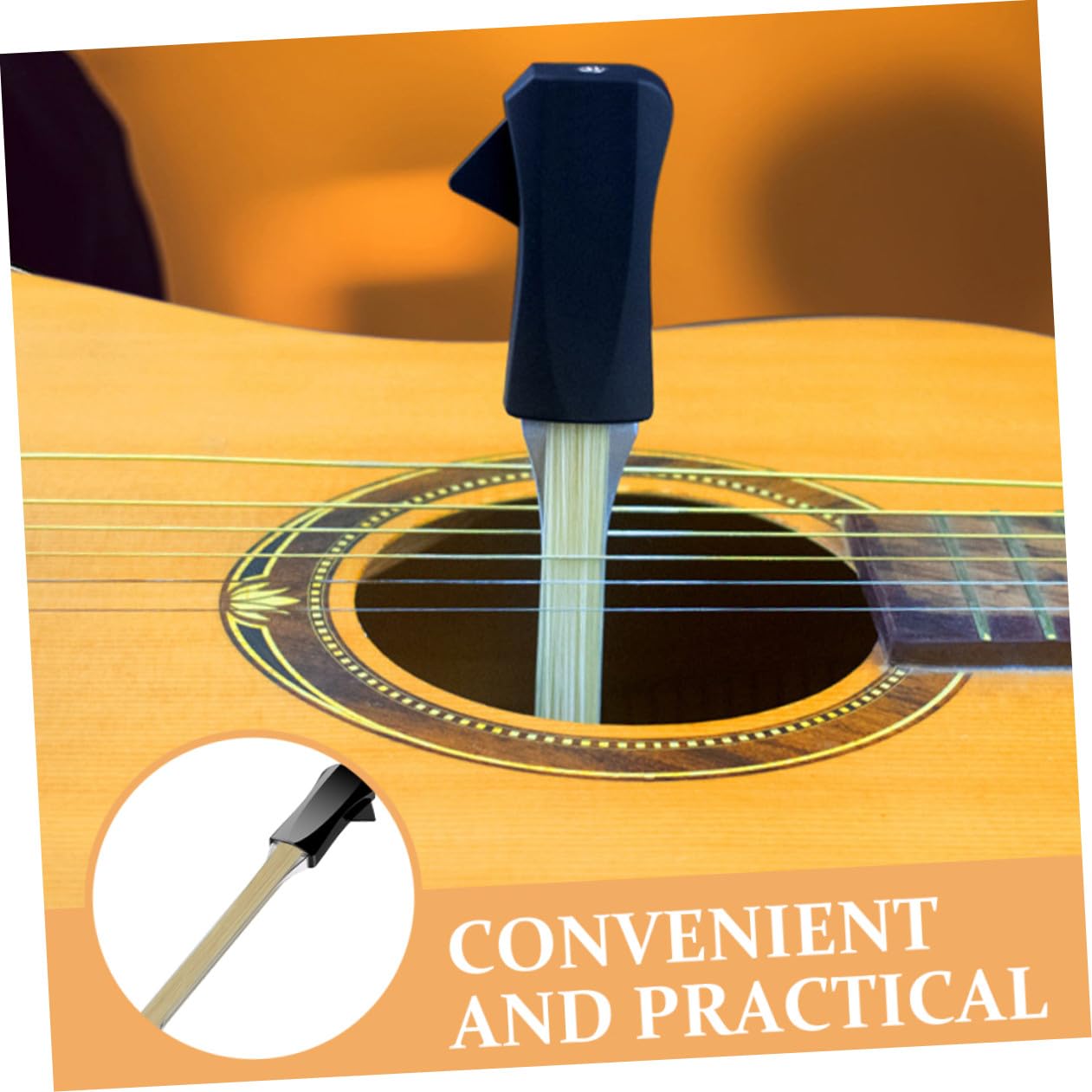 Arco per Chitarra Classica in Lega di Alluminio Khaki | Doppio Uso per Chitarra e Violino, Previene L’usura delle Corde, Cambio Rapido