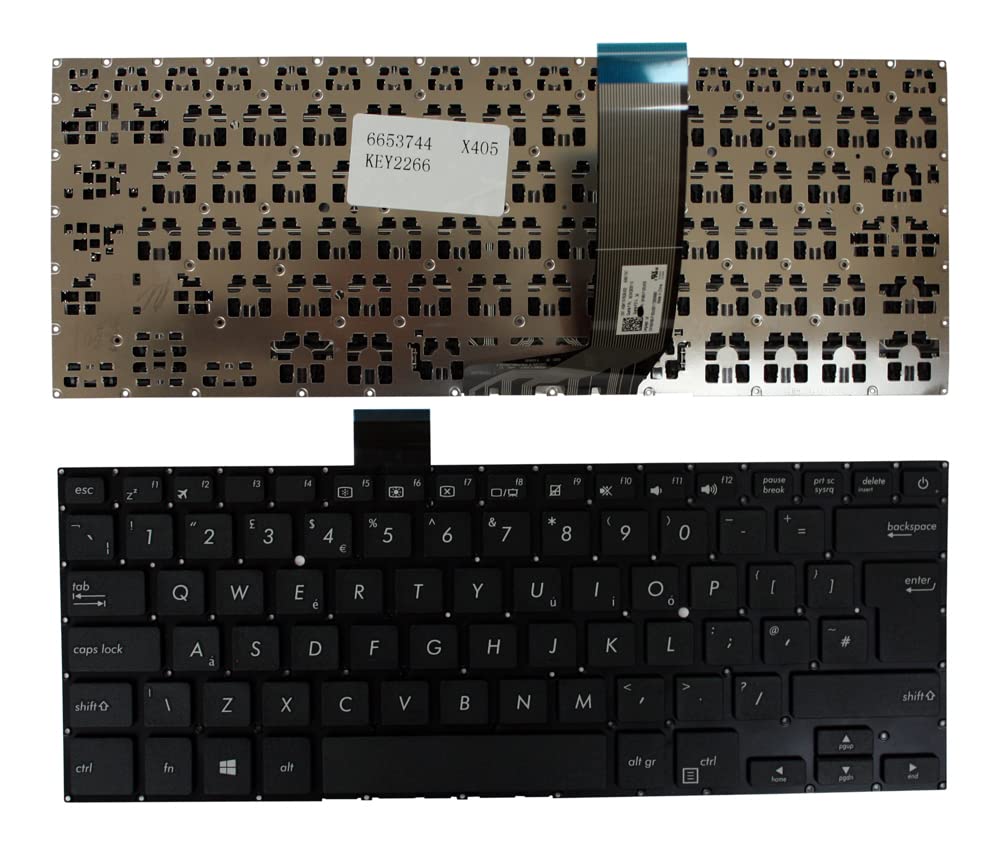 Ersatz-Tastatur Für Asus VivoBook X510UA – Schwarzes UK-Layout, Einfach Zu Montieren (ohne Löten) – Kompatibel Mit Originalmodell