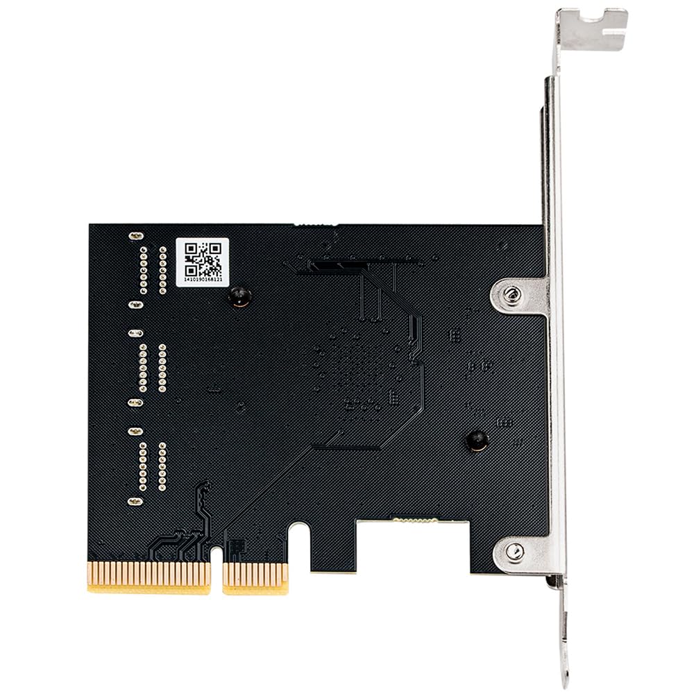 Adattatore PCIE a SATA, scheda di espansione PCIe 3.0 x2 a 6 porte con ASM1166 per aggiornamento di archiviazione desktop, server domestico, libreria multimediale, PC di backup e workstation