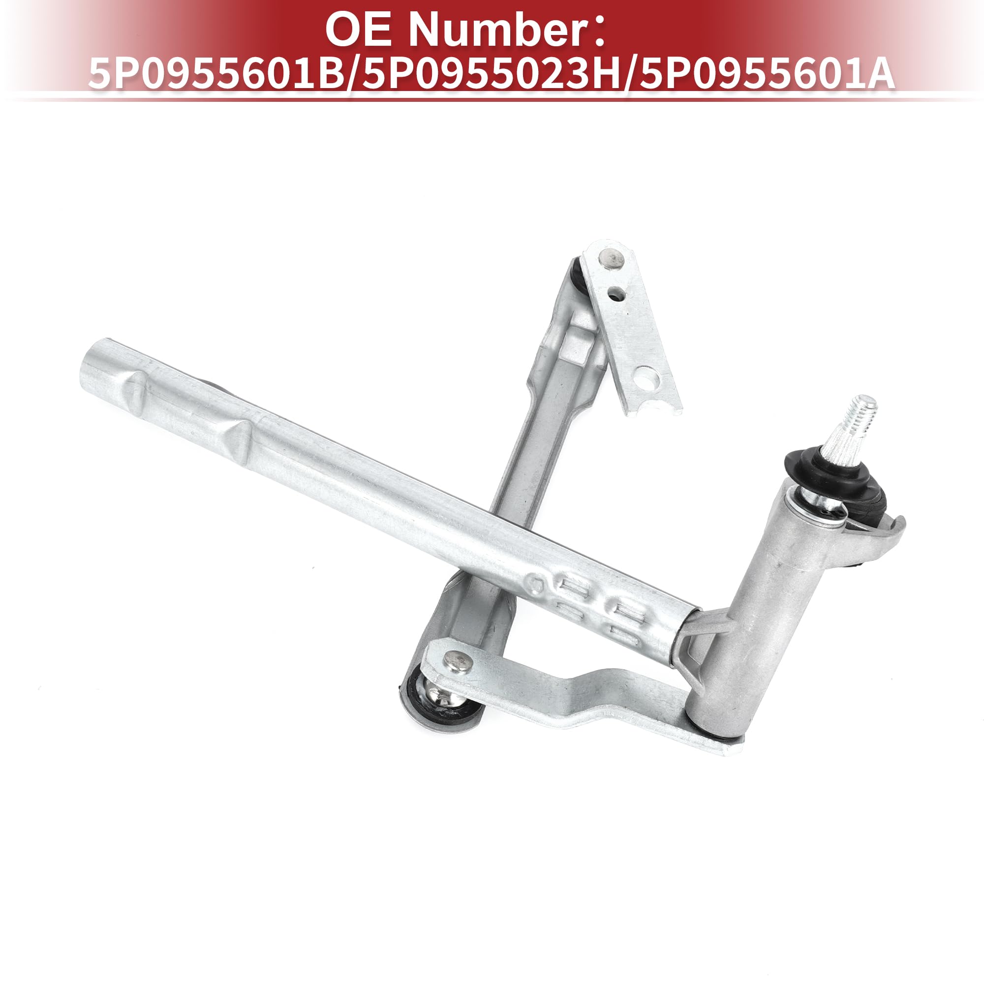A ABSOPRO Palanca De Enlace Limpiaparabrisas Para Seat Altea 04-15 1Pc | 1 Pc, Metal, Plateado, Oe 5P0955601B, Para Seat Altea Xl 04-15, Reemplazo No Oem